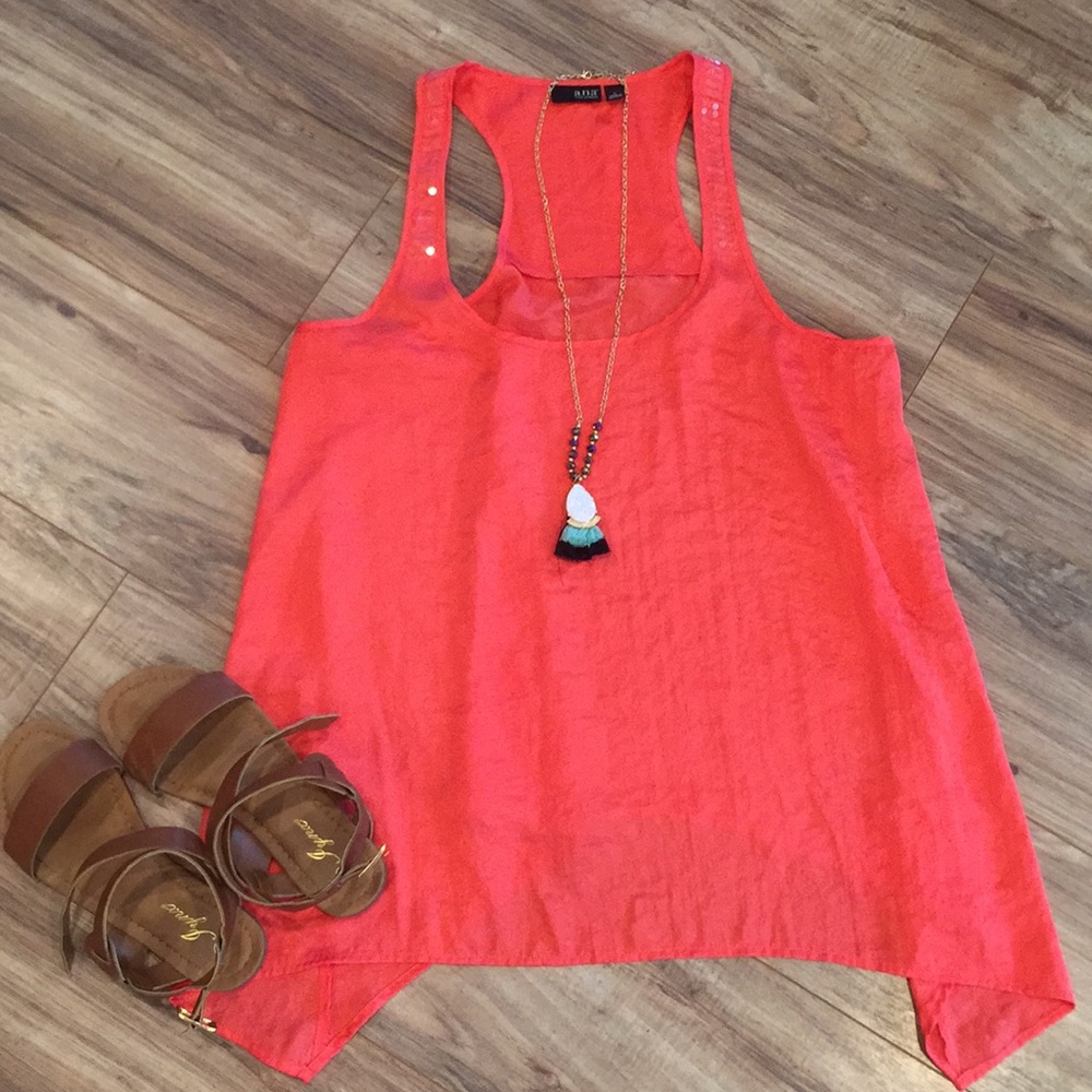 Bright pink tank